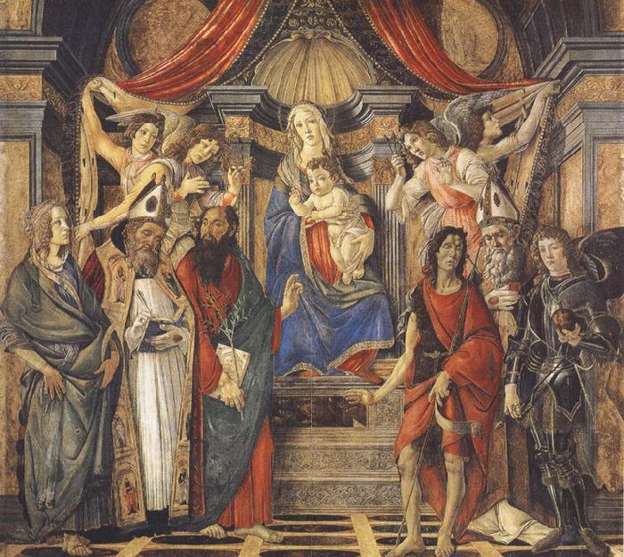 Sandro Botticelli St Barnabas Altarpiece (mk36) Sweden oil painting art